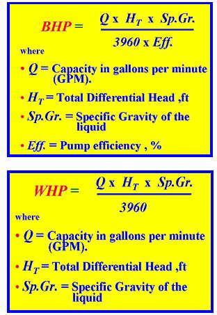 bhp of centrifugal pump|british horsepower pump calculator.